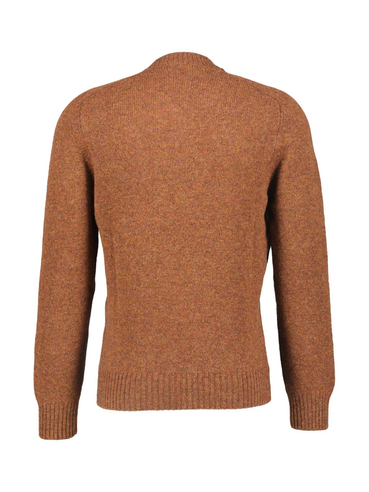 Roestkleurige pull met ronde hals Gran Sasso