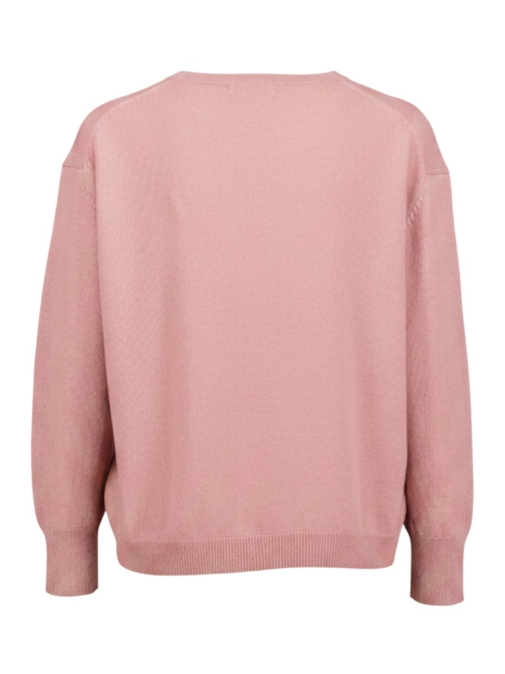 Roze trui met ronde hals Kristy Blue Bay