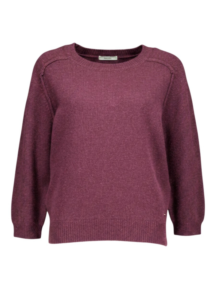 Bordeaux trui met korte mouw Kiki Blue Bay