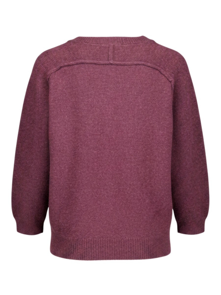 Bordeaux trui met korte mouw Kiki Blue Bay