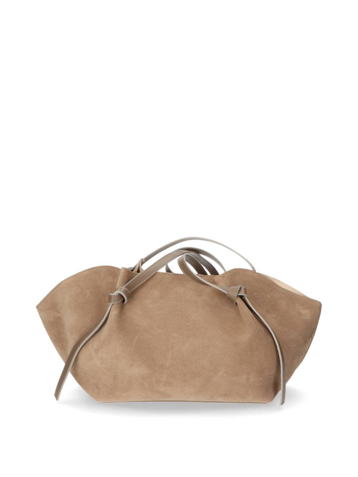 Beige suède handtas Holly Via Mailbag