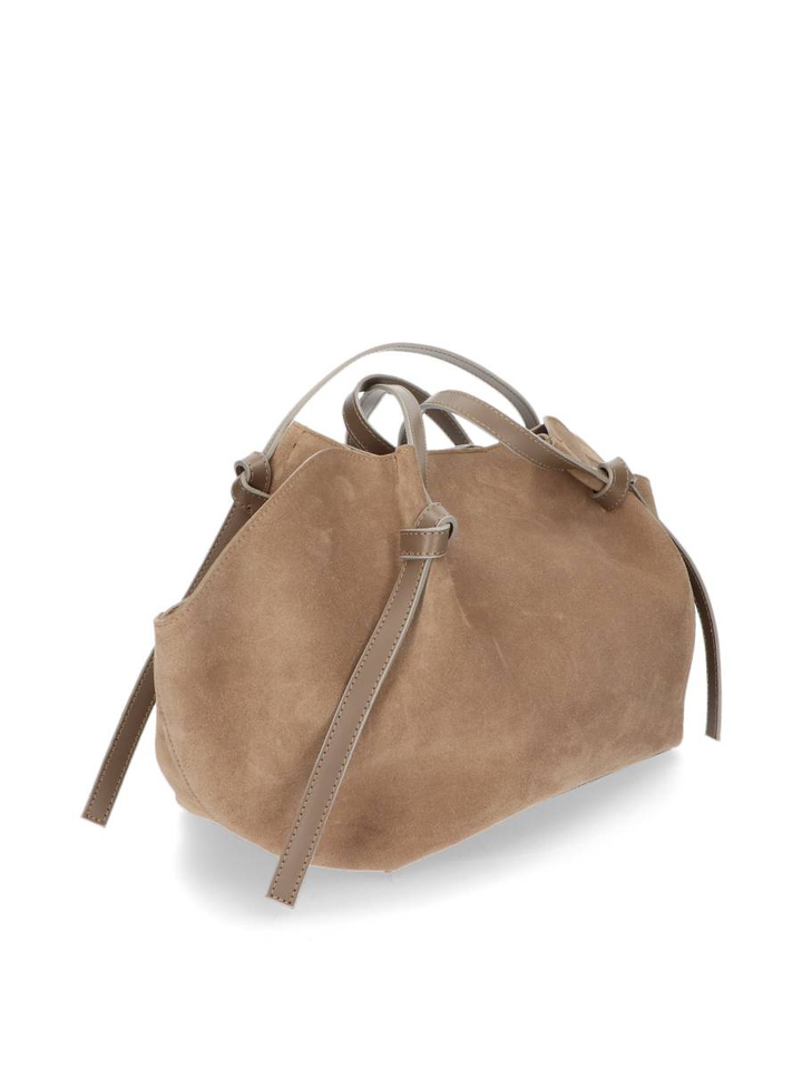 Beige suède handtas Holly Via Mailbag