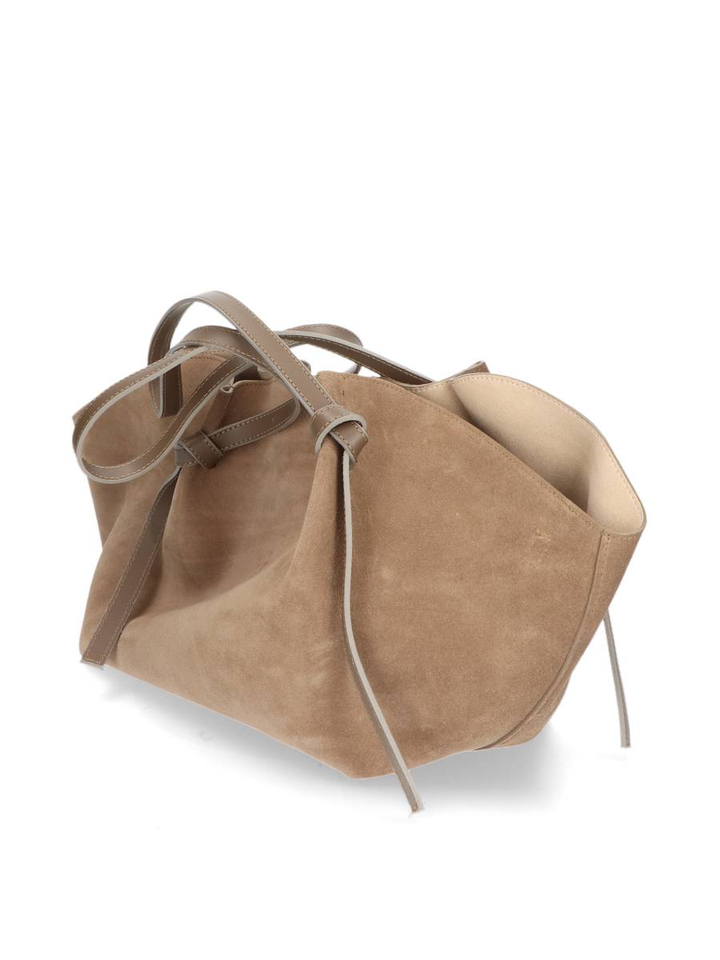 Beige suède handtas Holly Via Mailbag