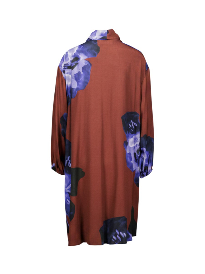 Bordeaux bloemenprint kleed Matcha Rose Avalanche 
