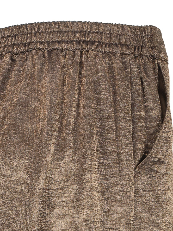 Donkerbruine metallic broek Maxou Soga Avalanche