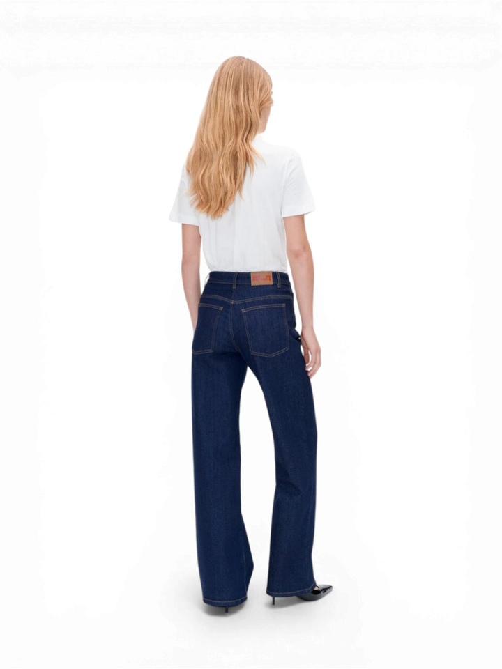 Donkerblauwe wide leg jeans NO01 Baum Und Pferdgarten