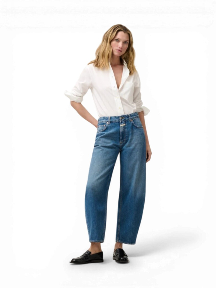 Blauwe barrel jeans Jazzie Closed