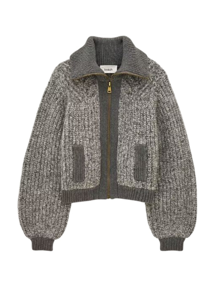 Grijze gilet RABEL met rits Ba&sh