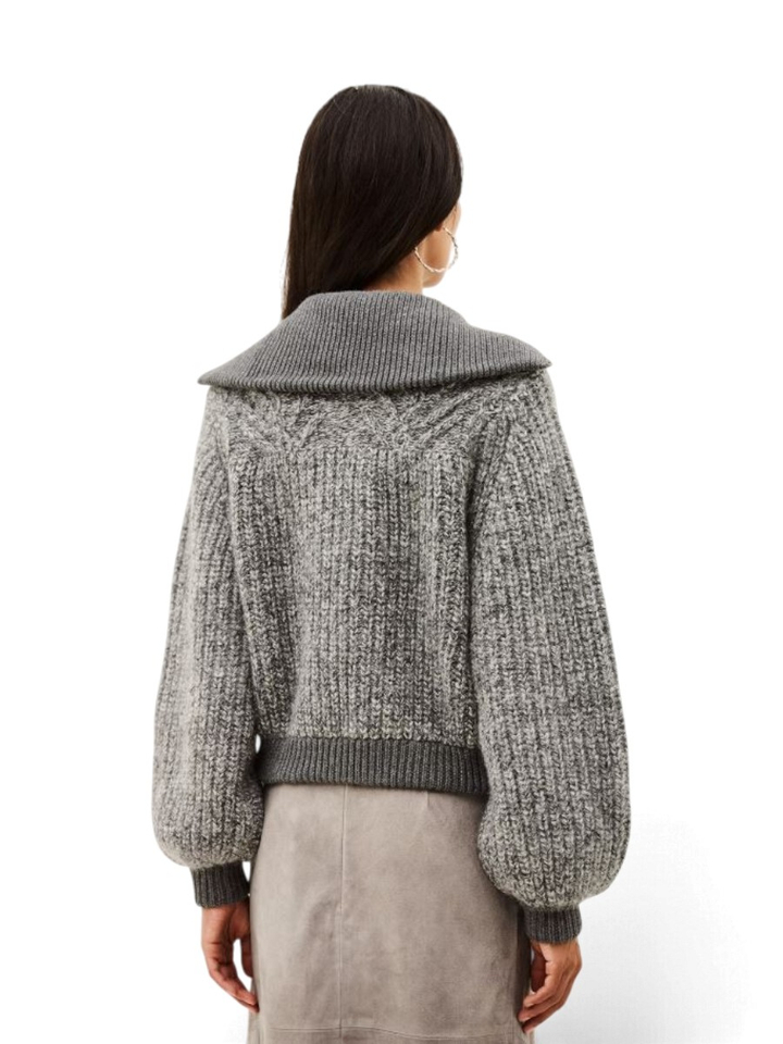 Grijze gilet RABEL met rits Ba&sh