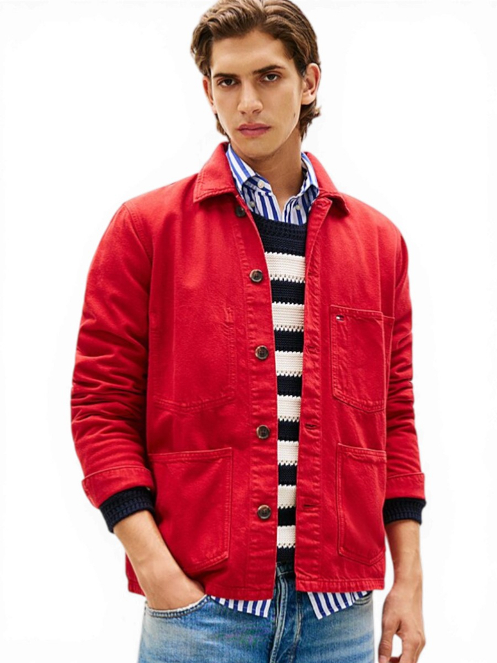 Rode jeansjas Tommy Hilfiger 