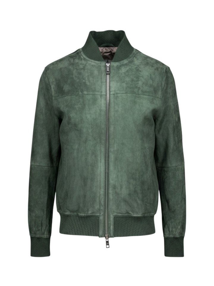 Groene jas in suede Joshua Milestone 