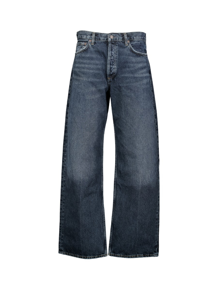Donkerblauwe loose fit jeans Agolde