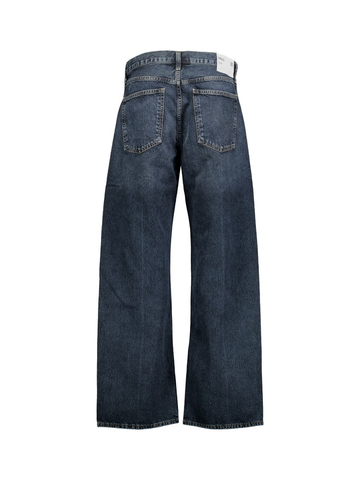 Donkerblauwe loose fit jeans Agolde