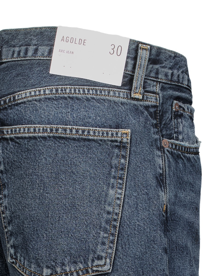 Donkerblauwe loose fit jeans Agolde