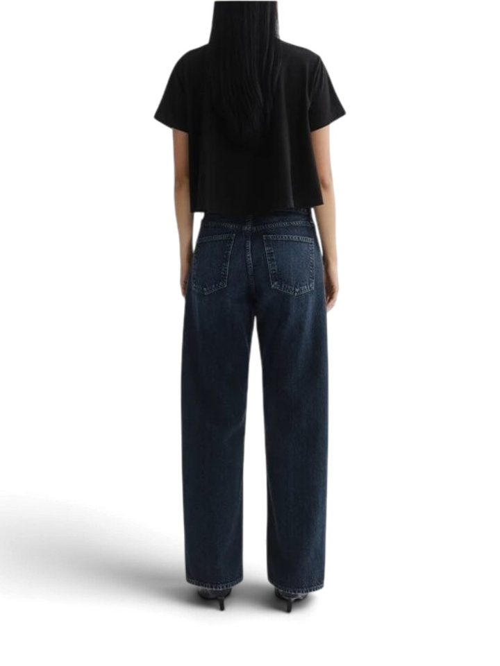 Donkerblauwe loose fit jeans Agolde