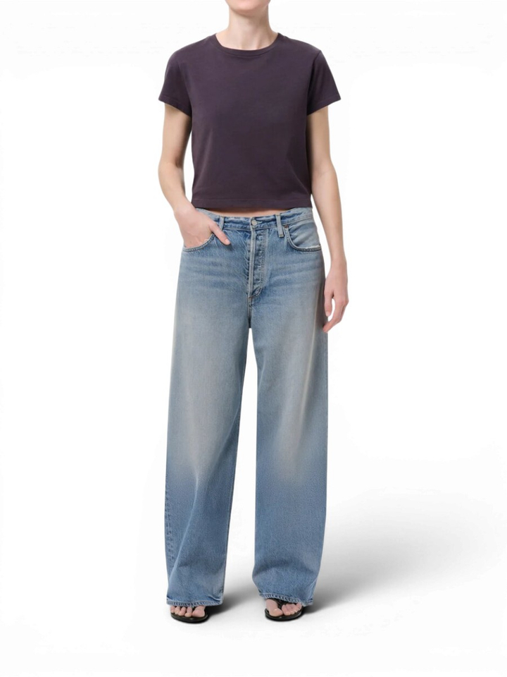 Blauwe llow rise curve jeans Agolde