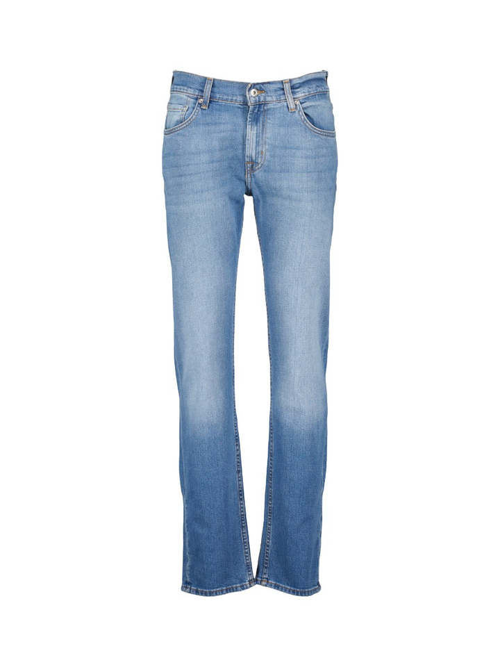 Blauwe straight fit jeans For All Mankind