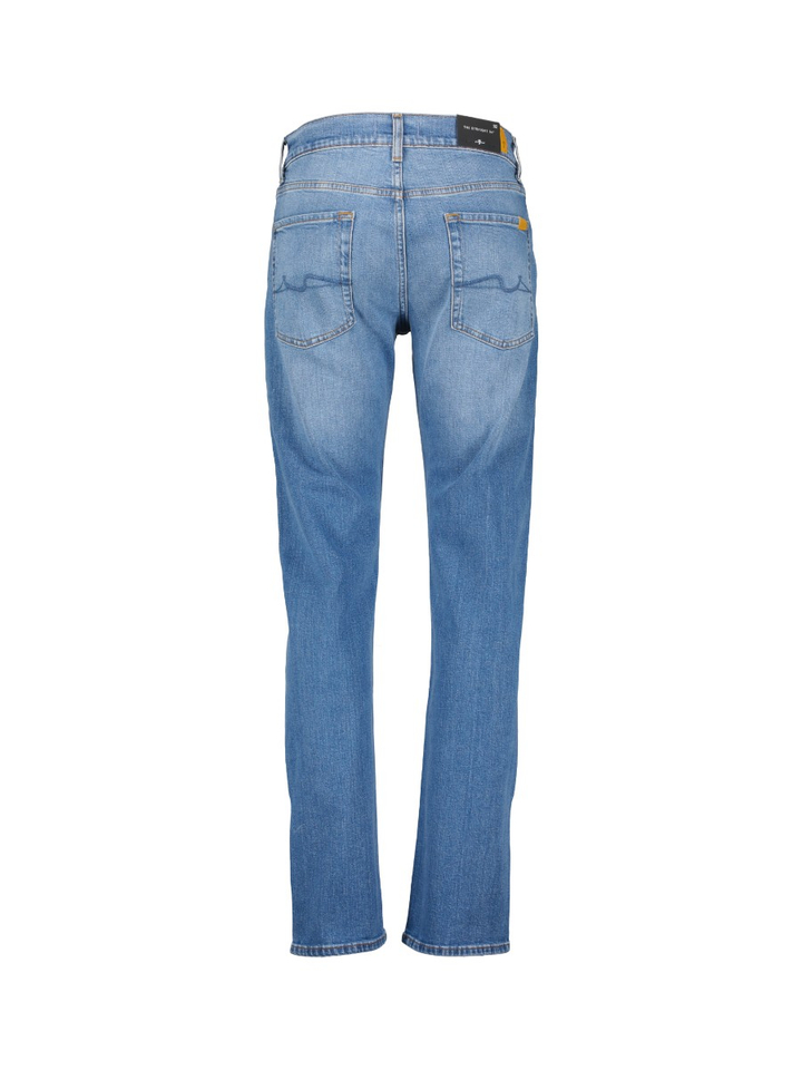 Blauwe straight fit jeans For All Mankind