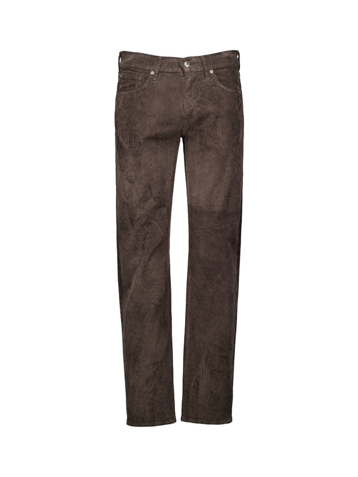 Bruin broek in ribflueel SLIMMY 7 For All Mankind