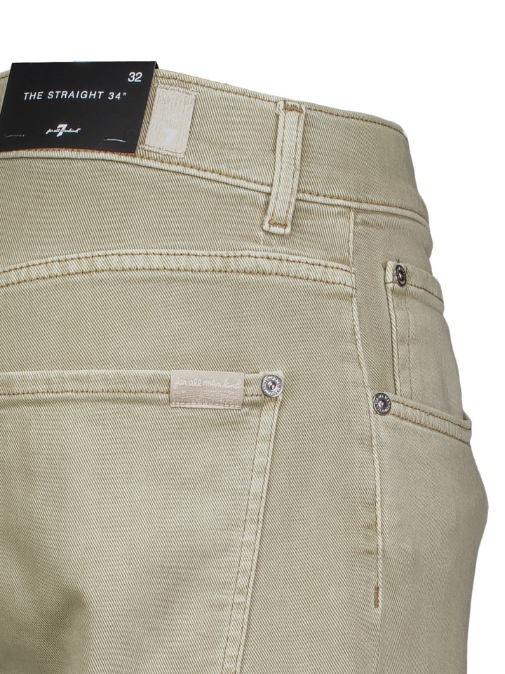 Beige jeans straight fit 7 For All Mankind
