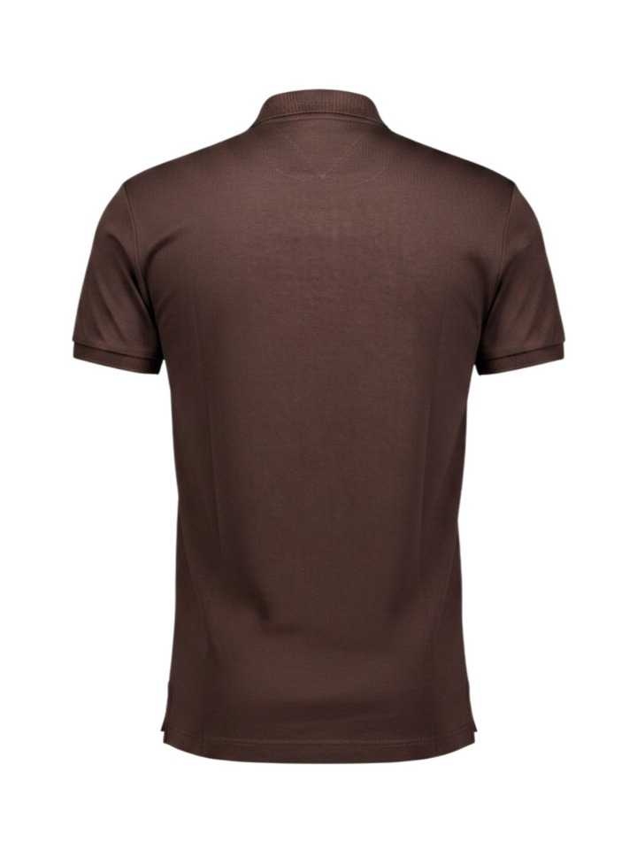 Chocolade polo met korte mouwen Tommy Hilfiger