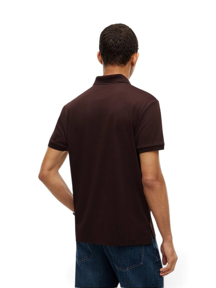 Chocolade polo met korte mouwen Tommy Hilfiger