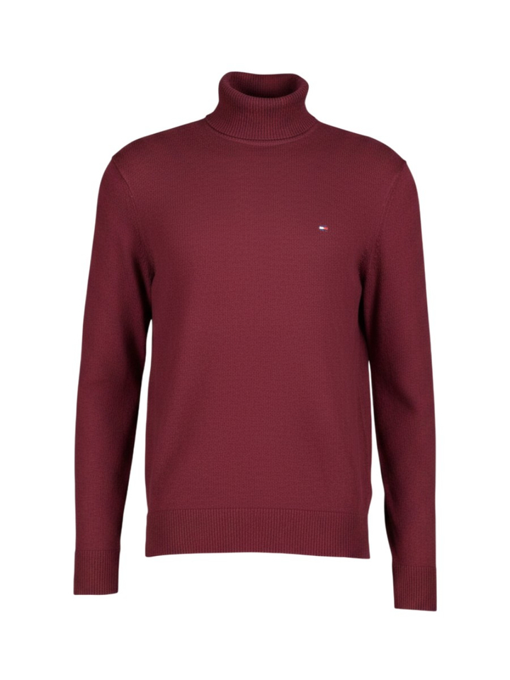 Bordeaux pull met rolkraag Tommy