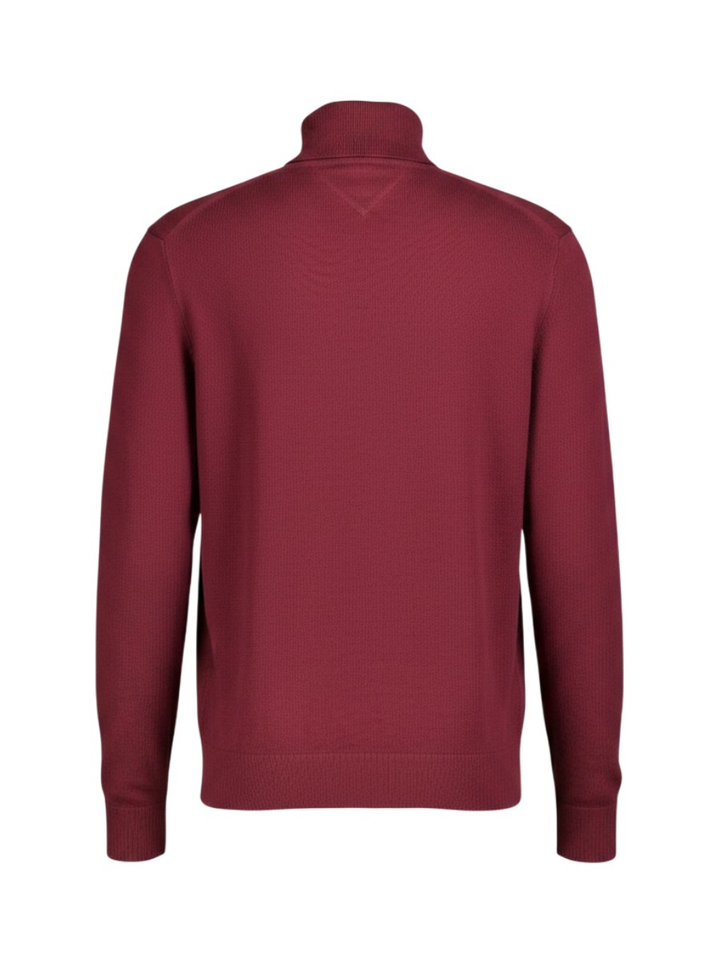 Bordeaux pull met rolkraag Tommy