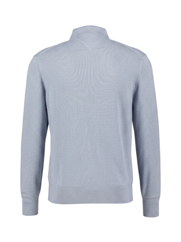 Blauwe polo met lange mouwen Tommy Hilfiger 