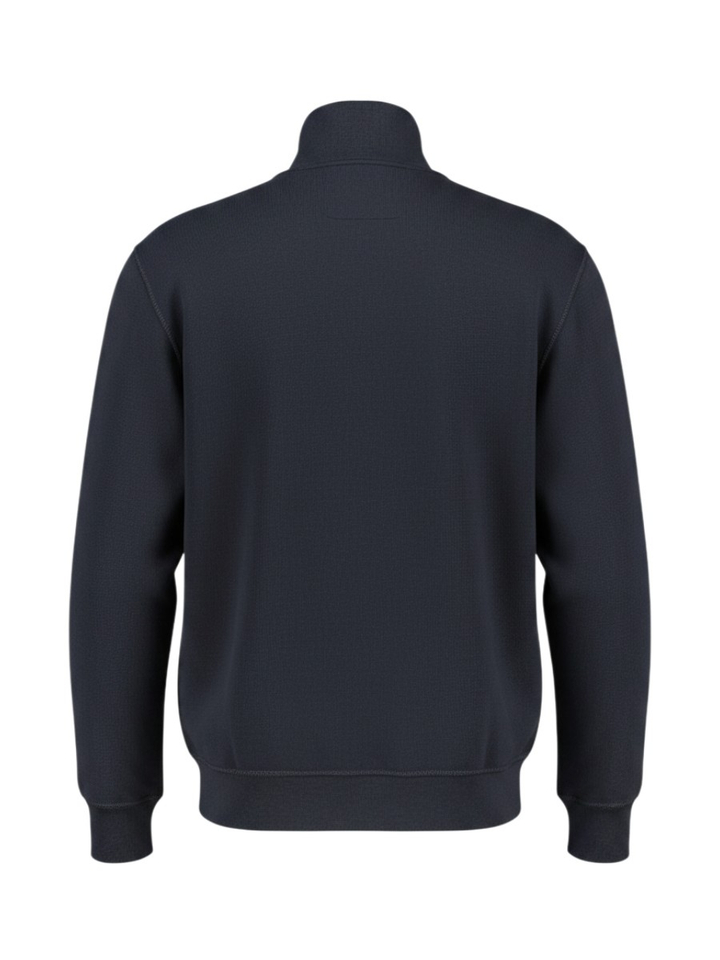 Donkerblauwe sweater met korte rits Tommy Hilfiger
