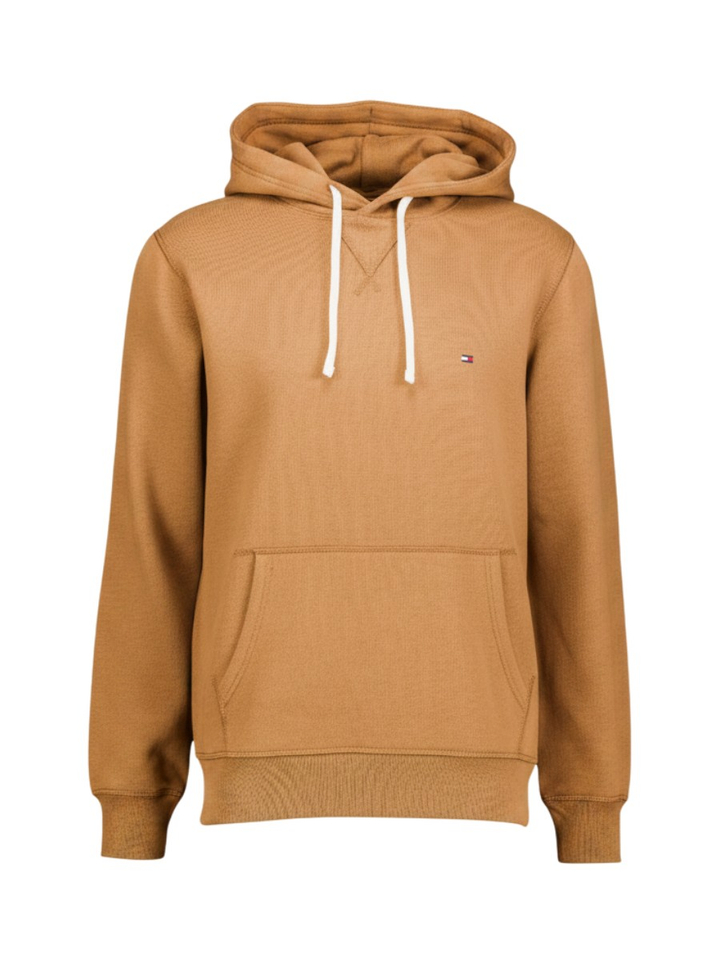 Camel kleurige sweater met kap Tommy Hilfiger
