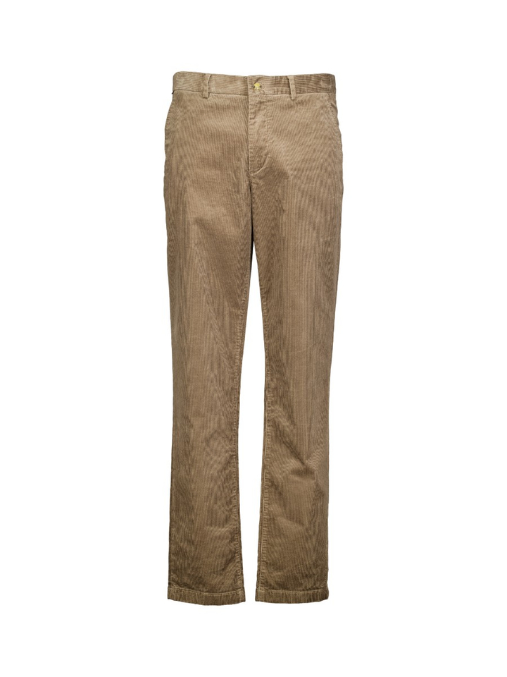 Beige velours straight fit broek Tommy Hilfiger