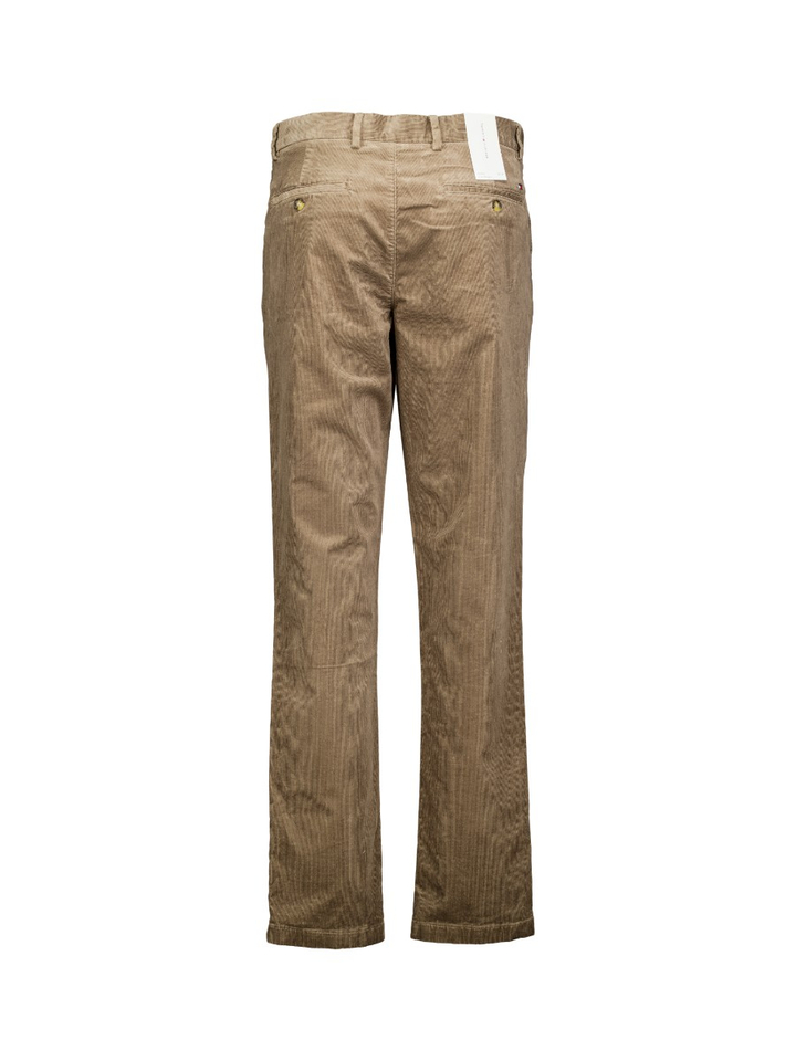 Beige velours straight fit broek Tommy Hilfiger