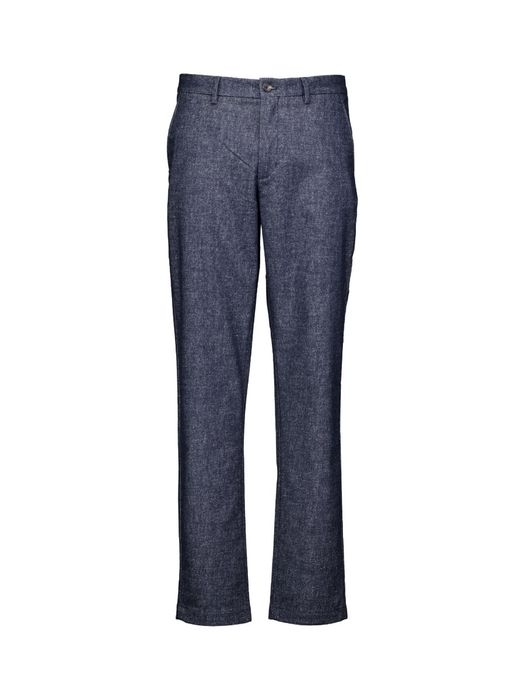 Navy blauwe slim straight broek Tommy Hilfiger