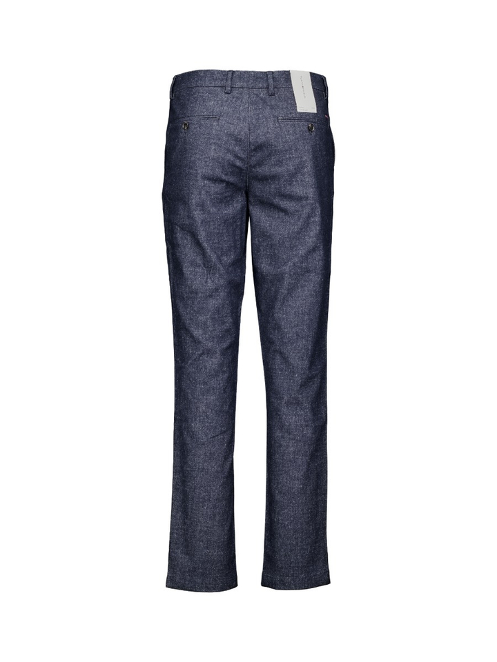 Navy blauwe slim straight broek Tommy Hilfiger