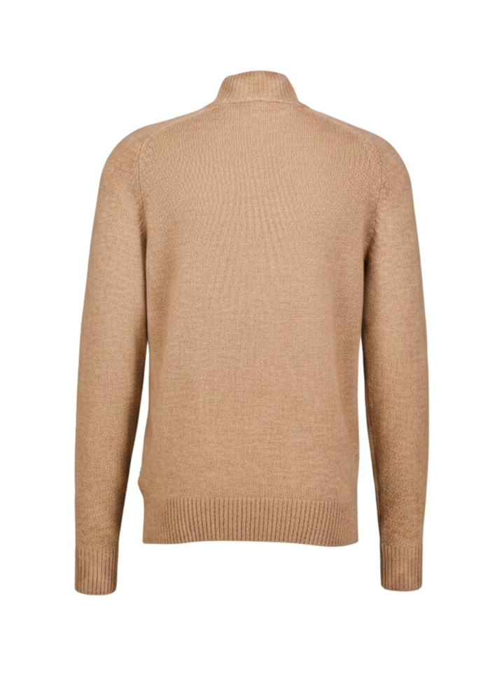 Beige trui met ritssluiting Zip Tommy 