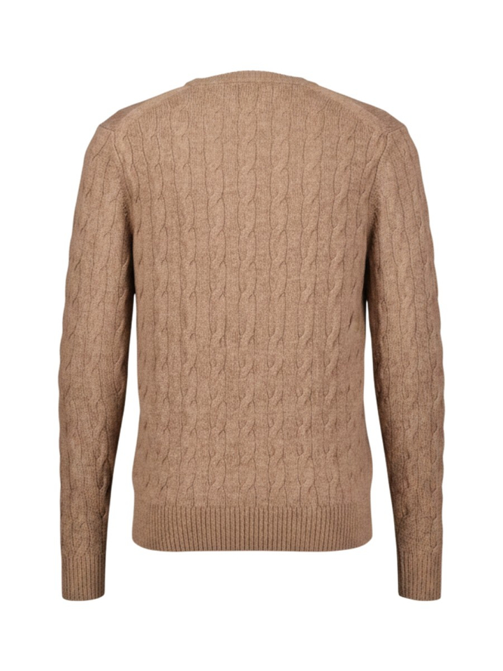 Beige kabeltrui Tommy Hilfiger