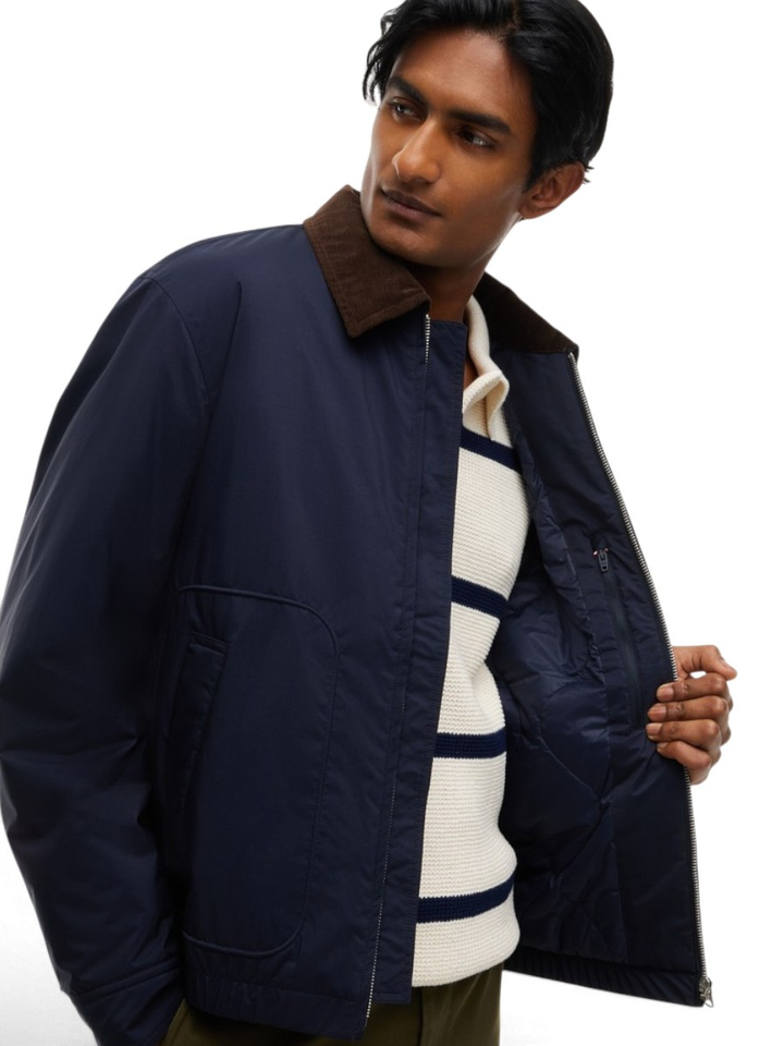 Donkerblauwe korte jas Tommy Hilfiger