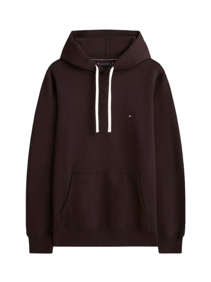 Donkerbruine trui met kap Tommy Hilfiger
