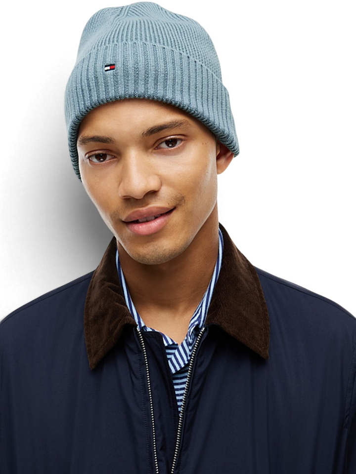 Blauwe muts Tommy Hilfiger