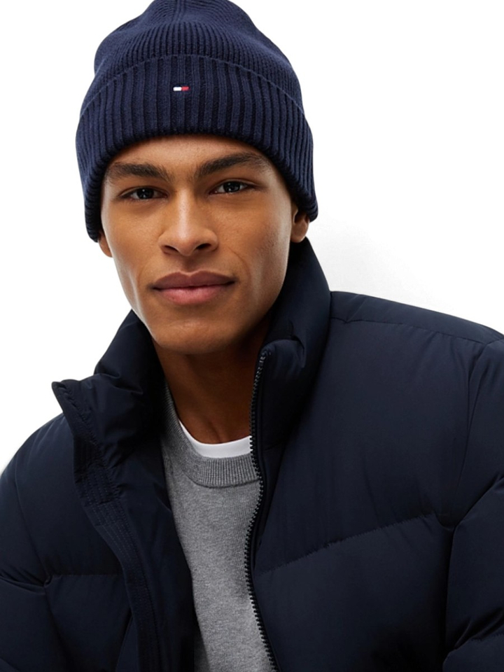 Donkerblauwe muts Tommy Hilfiger
