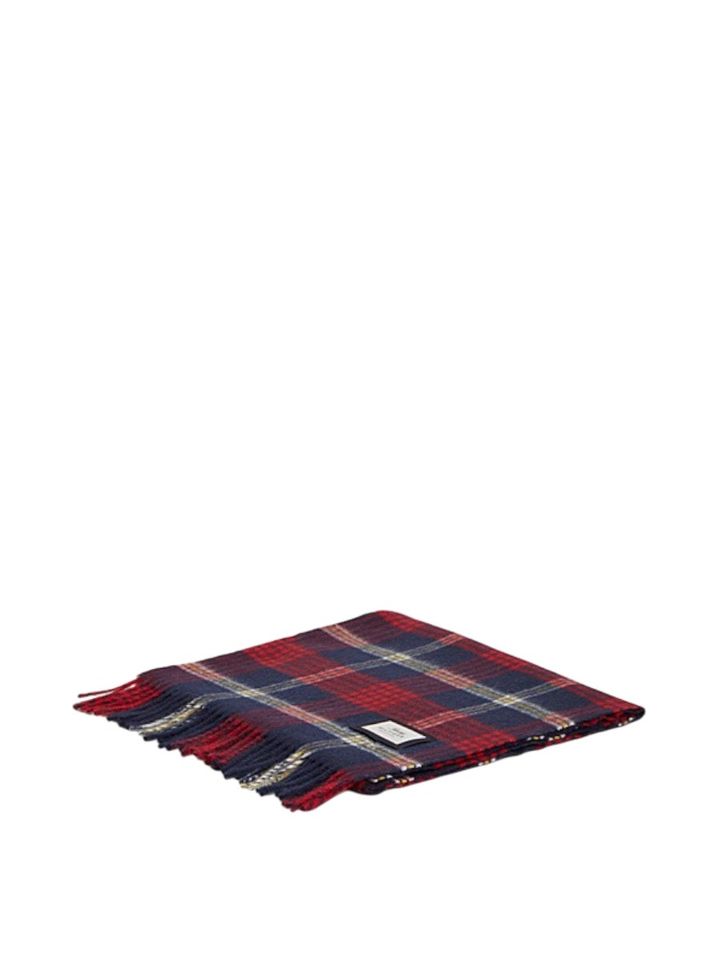 Zwart blauw geruite sjaal Tommy Hilfiger