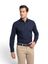 Navy polo met lange mouwen R2