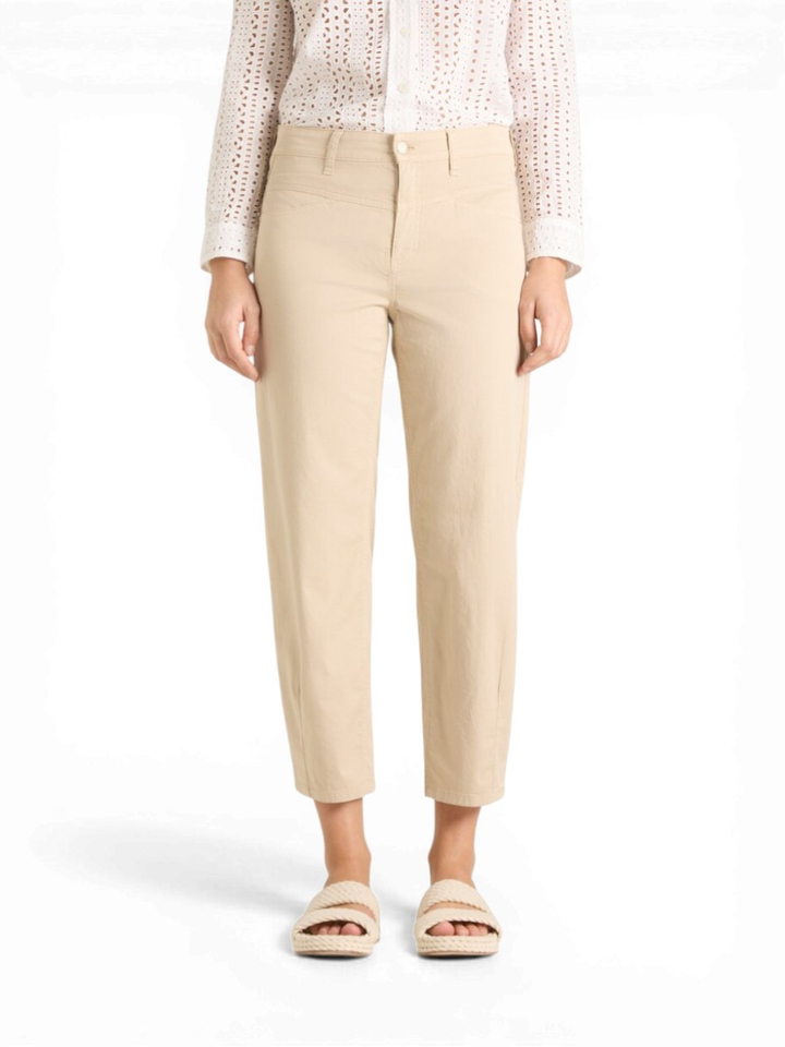 Beige katoenen broek Elin Cambio