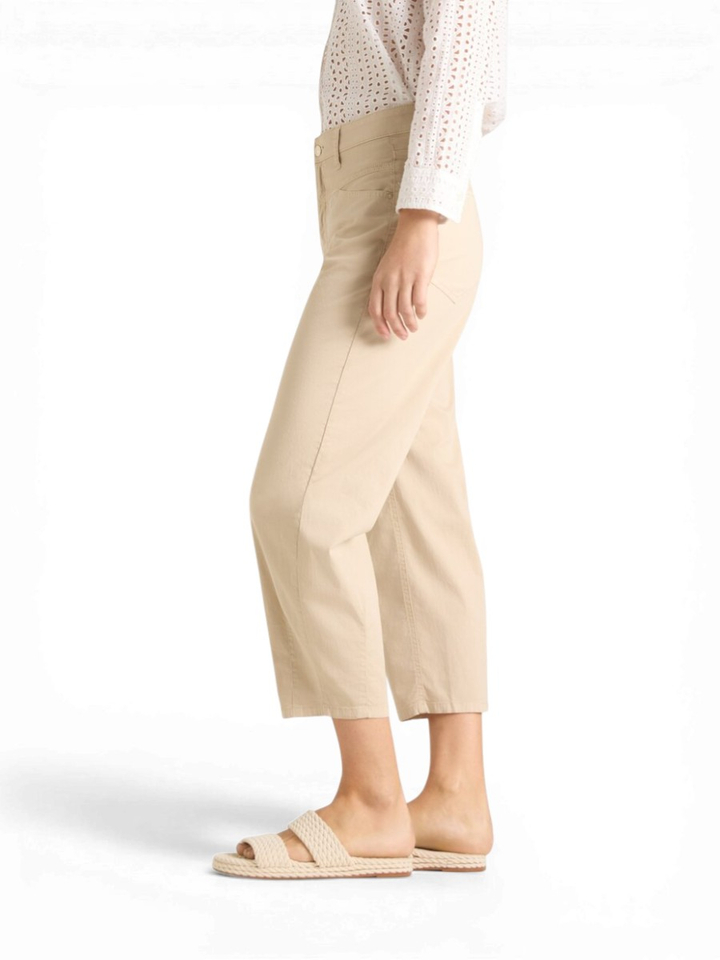 Beige katoenen broek Elin Cambio