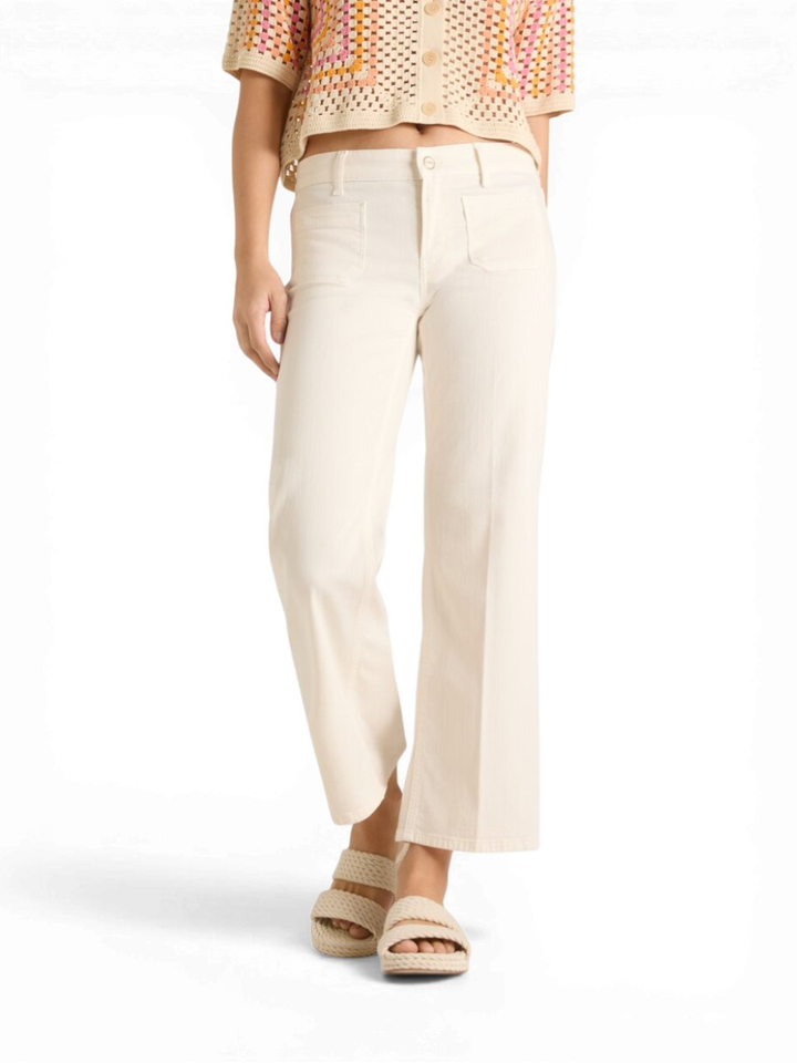 Ecru cropped jeans Cambio 