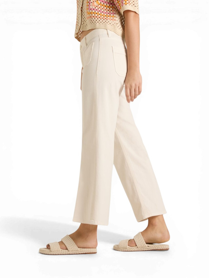 Ecru cropped jeans Cambio 