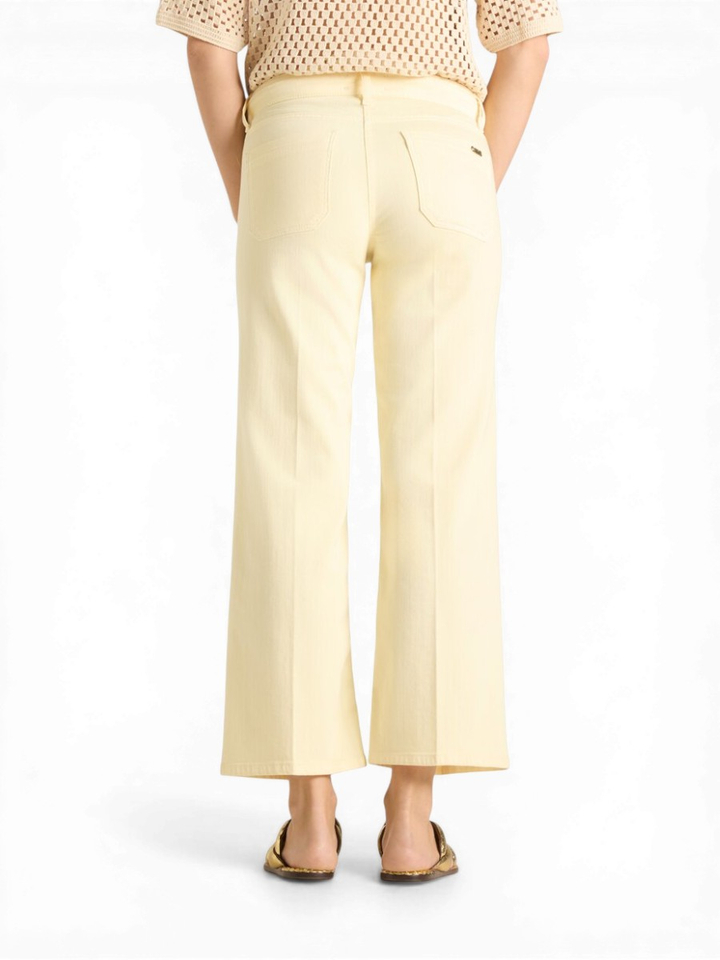 Gele broek met opgestikte zakken Tess Cambio