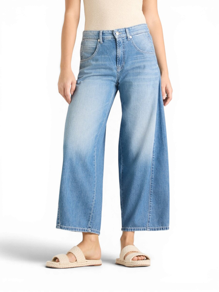 Blauwe wide fit jeans Orla Cambio 