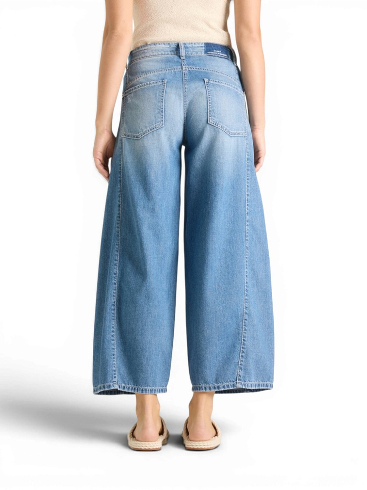 Blauwe wide fit jeans Orla Cambio 